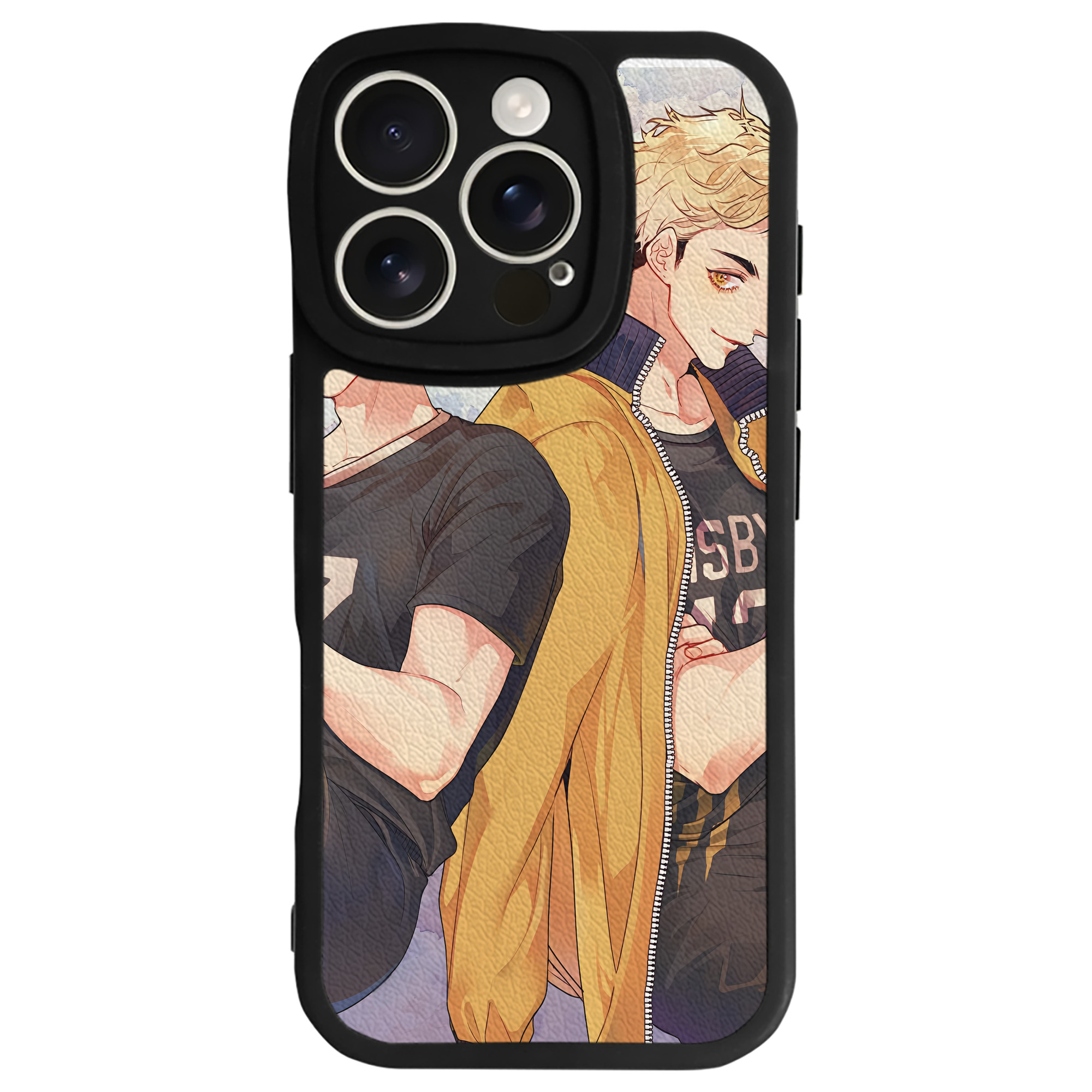 （画像用） ハイキュー!! Haikyu!! 【iPhone 16シリーズ対応】シリコンスマホケース（レザー調） 材質：シリコン